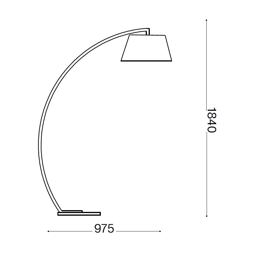 Ideal Lux - Podna lampa 1xE27/60W/230V