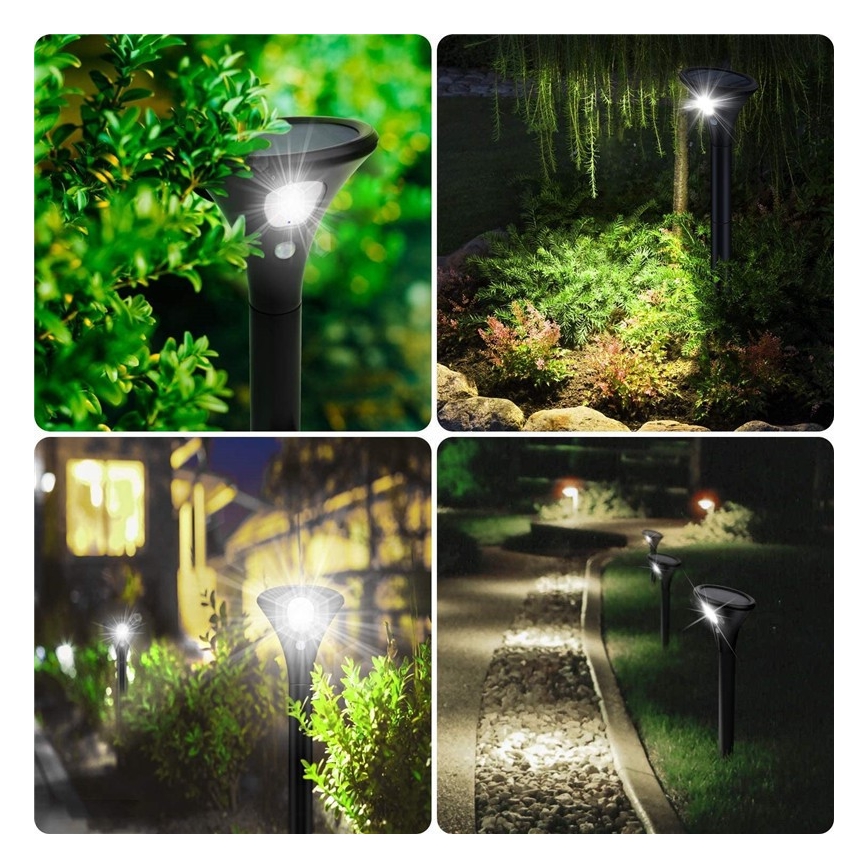 LED Solarna lampa sa senzorom LED/1W/3,7V 6000K IP65