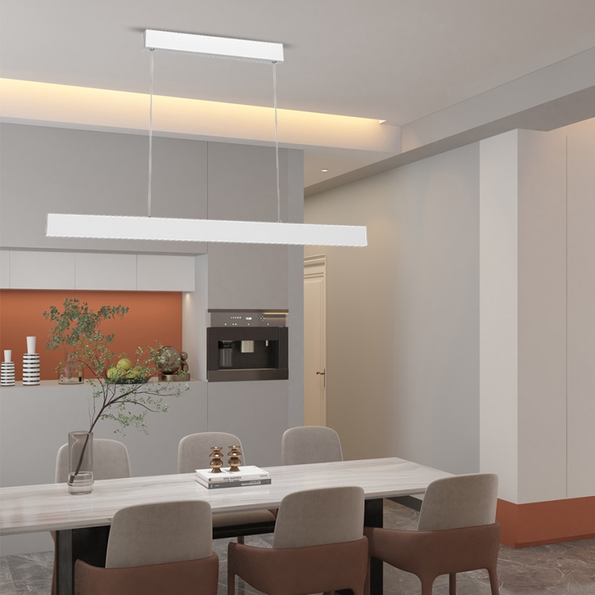 Immax NEO 07075L-LED Prigušivi luster na sajli LISTON bijela LED/18W/230V + DU Tuya