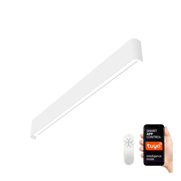 Immax NEO 07137-W - LED SMART Prigušiva zidna svjetiljka LINEA bijela LED/40W/230V + daljinski upravljač 76 cm Tuya ZigBee