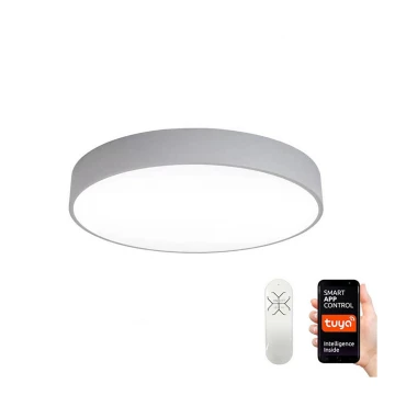 Immax NEO 07143-GR60 - LED Prigušiva stropna svjetiljka RONDATE LED/50W/230V Tuya siva + daljinski upravljač