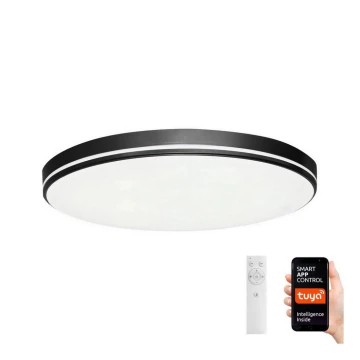 Immax NEO 07148-B51 - LED Prigušiva stropna svjetiljka NEO LITE AREAS LED/48W/230V Tuya Wi-Fi crna + daljinski upravljač