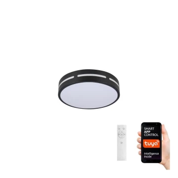 Immax NEO 07152-B30 - LED Prigušiva stropna svjetiljka NEO LITE PERFECTO LED/24W/230V Wi-Fi Tuya crna + daljinski upravljač