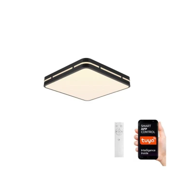 Immax NEO 07154-B30 - LED Prigušiva stropna svjetiljka NEO LITE PERFECTO LED/24W/230V Wi-Fi Tuya crna + daljinski upravljač