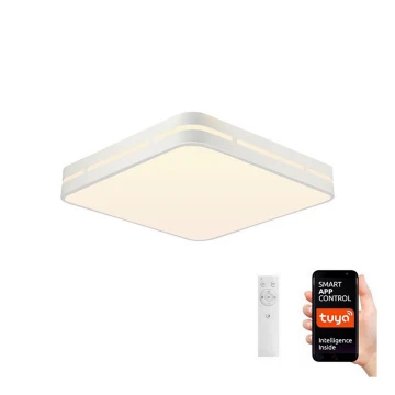 Immax NEO 07155-W42 - LED Prigušiva stropna svjetiljka NEO LITE PERFECTO LED/48W/230V Wi-Fi Tuya bijela + daljinski upravljač