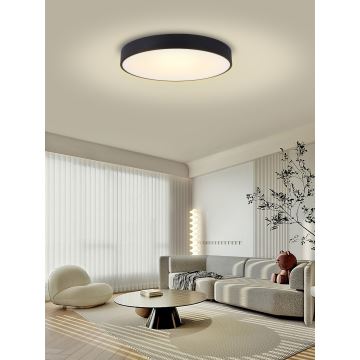 Immax NEO 07203L-LED Prigušiva stropna svjetiljka RONDATE 65W/230V 3000-6000K Tuya crna + daljinski upravljač