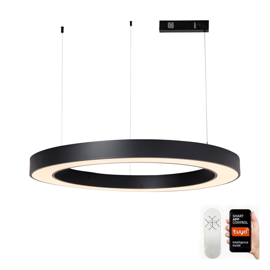 Immax NEO 07211L - LED Prigušivi luster na sajli PASTEL LED/68W/230V 2700-6500K Tuya crna + daljinski upravljač