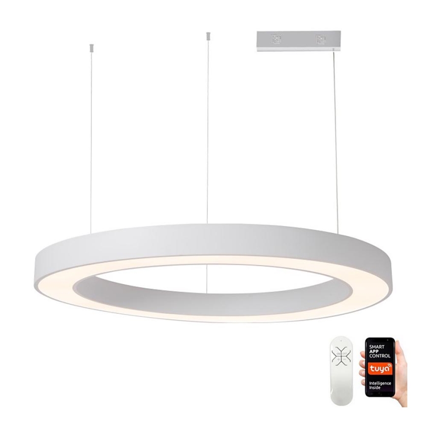 Immax NEO 07214L - LED Prigušivi luster na sajli PASTEL LED/68W/230V 2700-6500K bijela 95 cm Tuya + daljinski upravljač