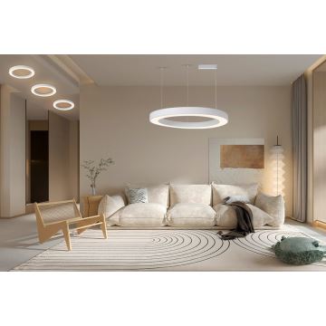 Immax NEO 07214L - LED Prigušivi luster na sajli PASTEL LED/68W/230V 2700-6500K bijela 95 cm Tuya + daljinski upravljač