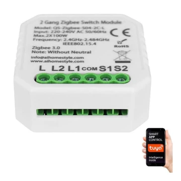 Immax NEO 07517L - Pametno upravljanje (L) V4 s 2 tipke Zigbee 3.0 Tuya