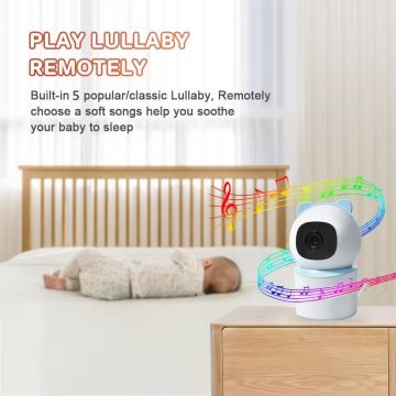 Immax NEO 07788L - Pametna kamera sa senzorom 355° 50° P/T 4MP Wi-Fi Tuya plava