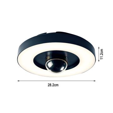 Immax NEO 07792L - LED Pametna vanjska kamera sa svjetlom RING 22W/230V IP44 Wi-Fi Tuya