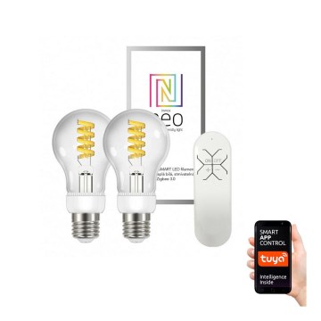 Immax Neo - SET 2x LED Prigušiva žarulja FILAMENT E27/5W/230V 2700-6000K + DU