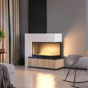 InFire - Kutni BIO kamin 80x45 cm 3,5kW crna