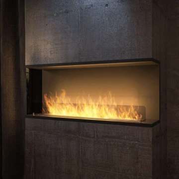 InFire - Ugradbeni BIO kamin 120x50 cm 3kW crna