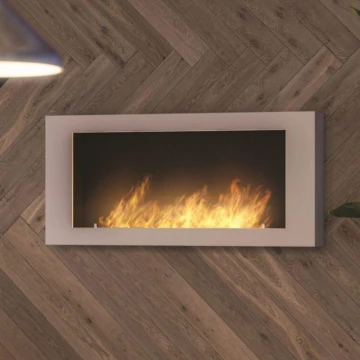 InFire - Zidni BIO kamin 120x56 cm 3kW bijela