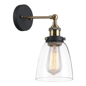 ITALUX - Zidna svjetiljka FRANCIS 1xE27/40W/230V crna/zlatna