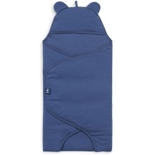 Jollein - Jastuk za bebe pamučni BASIC STRIPE 100x105 cm Jeans Blue