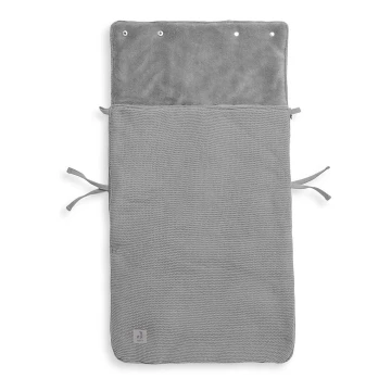 Jollein - Vreća za autosjedalicu fleece BASIC KNIT 42x82 cm Stone Grey