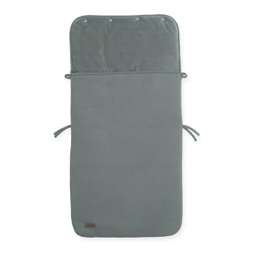 Jollein - Vreća za autosjedalicu fleece BRICK VELVET 42x82 cm Velvet Storm Grey