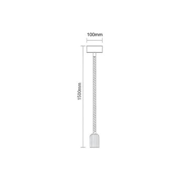 Kabel za napajanje 1xE27/60W/230V 1,5 m