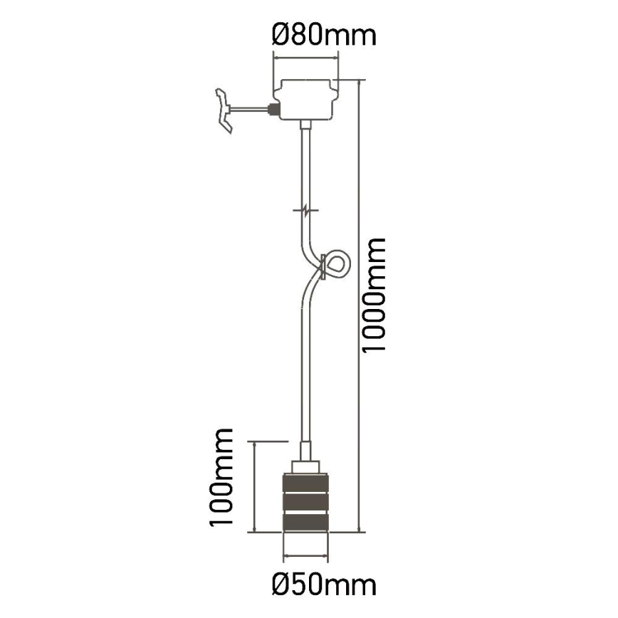 Kabel za napajanje 1xE27/60W/230V