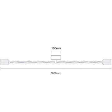 Kabel za napajanje 2xE27/60W/230V 3 m