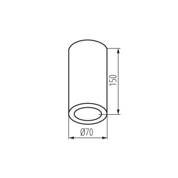 Reflektorska svjetiljka za kupaonicu AQILO 1xE14/10W/230V IP65 crna