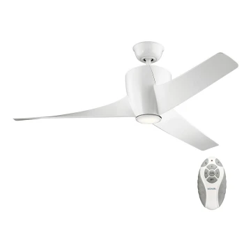 Kichler - LED Prigušivi stropni ventilator PHREE LED/10W/230V bijela + daljinski upravljač