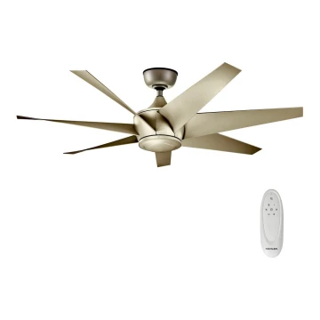 Kichler - Stropni ventilator LEHR IP44 pr. 137 cm + daljinski upravljač