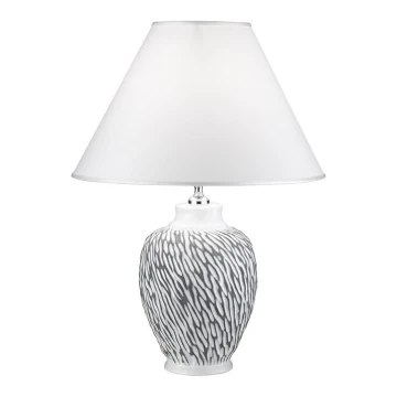 Kolarz A1340.71.Gr - Stolna lampa CHIARA 1xE27/100W/230V bijela/siva pr. 40 cm