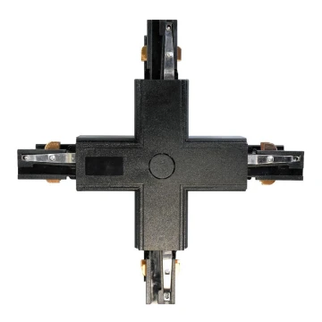 Konektor za svjetiljke u tračnom sustavu 3-fazni TRACK crna tip +