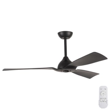 Kupaonski stropna ventilátor pr. 132 cm IP44 crna + daljinski upravljač