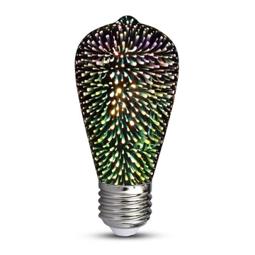 LED 3D Dekorativna žarulja FILAMENT ST64 E27/3W/230V 3000K