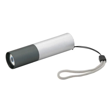 LED Baterijska svjetiljka LED/400mAh bijela/siva