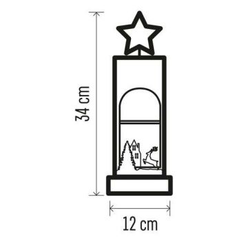 LED Božićna dekoracija 5xLED/2xAA zvijezda