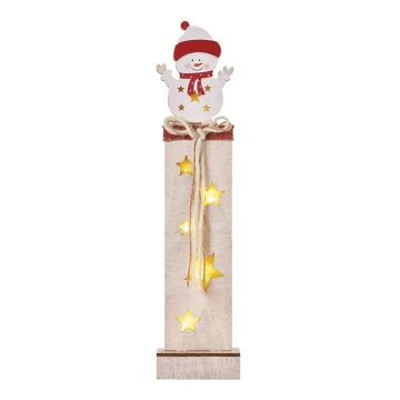 LED Božićna dekoracija 7xLED/2xAA snjegović