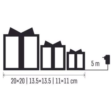 LED Božićna dekoracija LED/2,25W/230V topla bijela