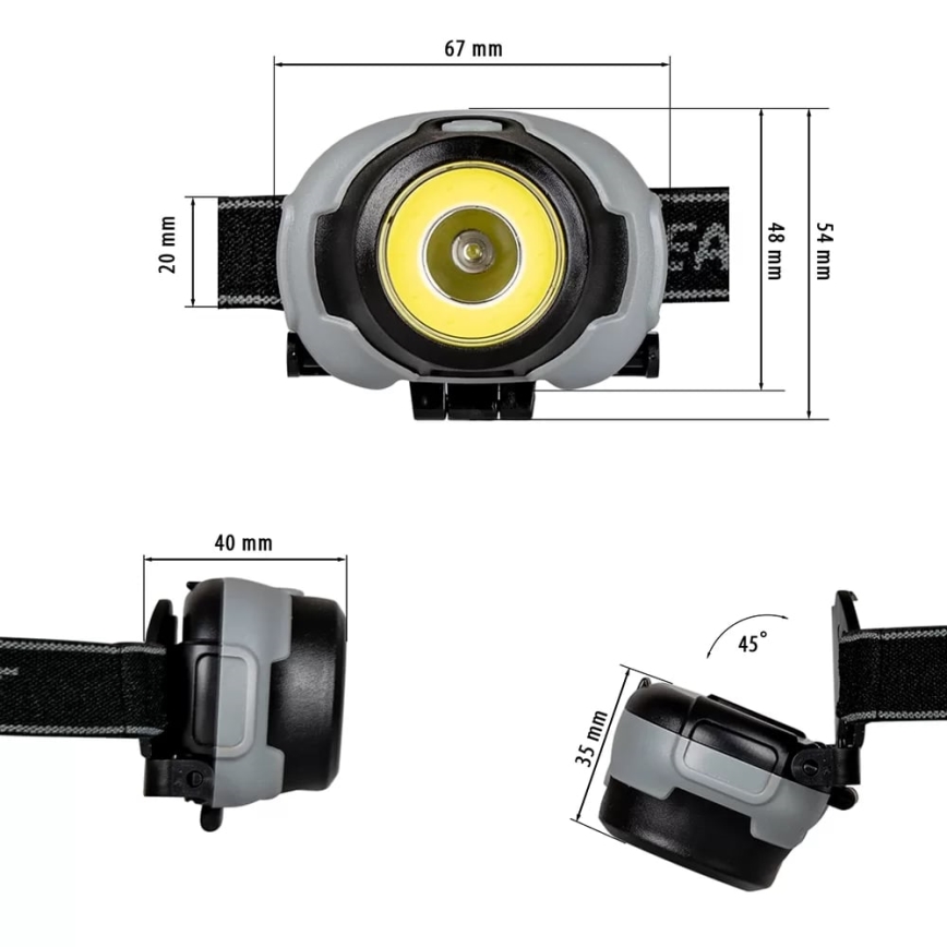 LED Čeona svjetiljka 2xLED/3xAAA IP44 170 lm