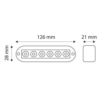 LED Dodatna svjetiljka LAM LED/18W/12-24V 3000K IP67