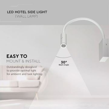 LED Fleksibilna lampica 1xLED/3W/230V