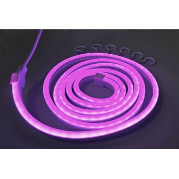 LED Fleksibilna traka NEON LED/5V USB 1,8 m ljubičasta