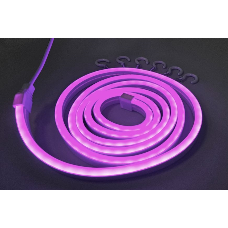 LED Fleksibilna traka NEON LED/5V USB 1,8 m ljubičasta