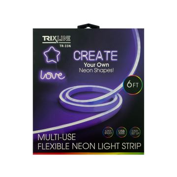 LED Fleksibilna traka NEON LED/5V USB 1,8 m ljubičasta