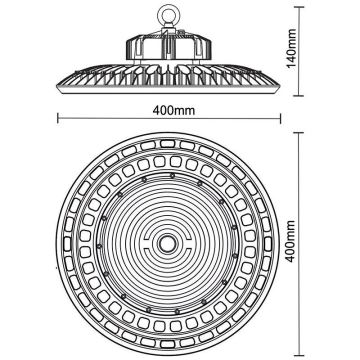 LED Industrijska svjetiljka UFO HIGHBAY LED/200W/230V 5000K IP65