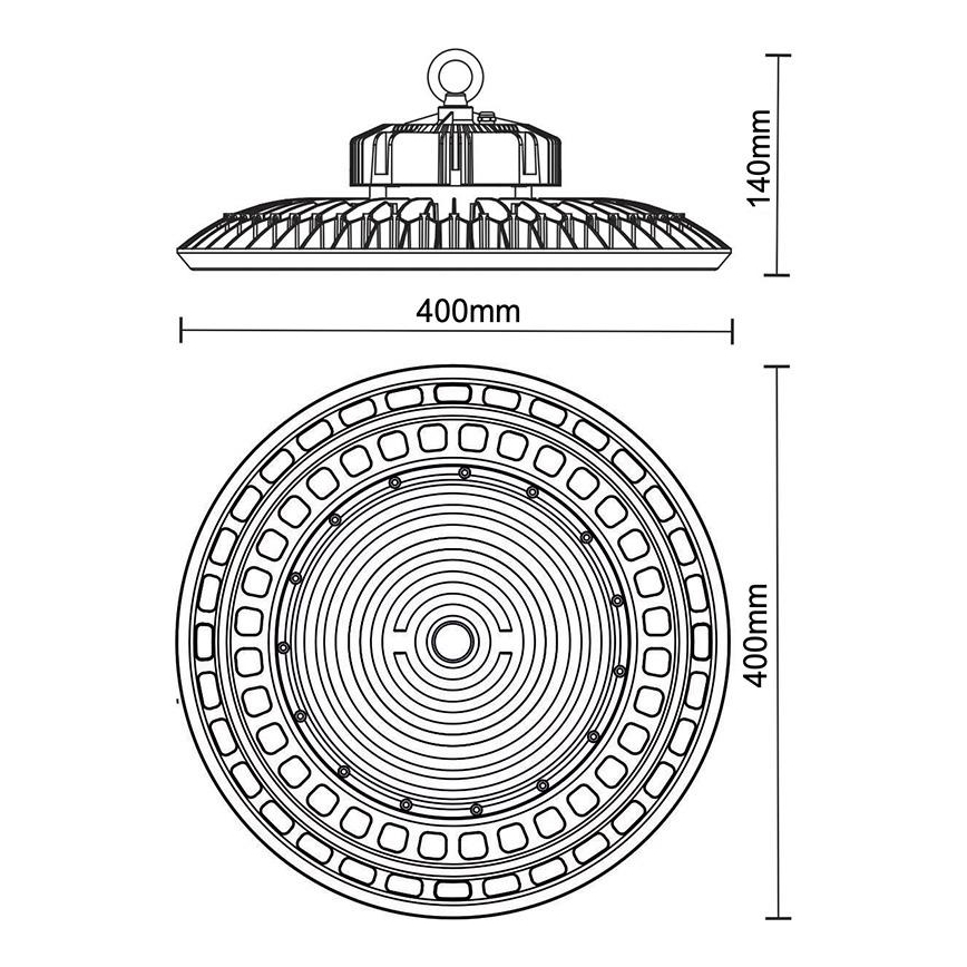 LED Industrijska svjetiljka UFO HIGHBAY LED/200W/230V 5000K IP65