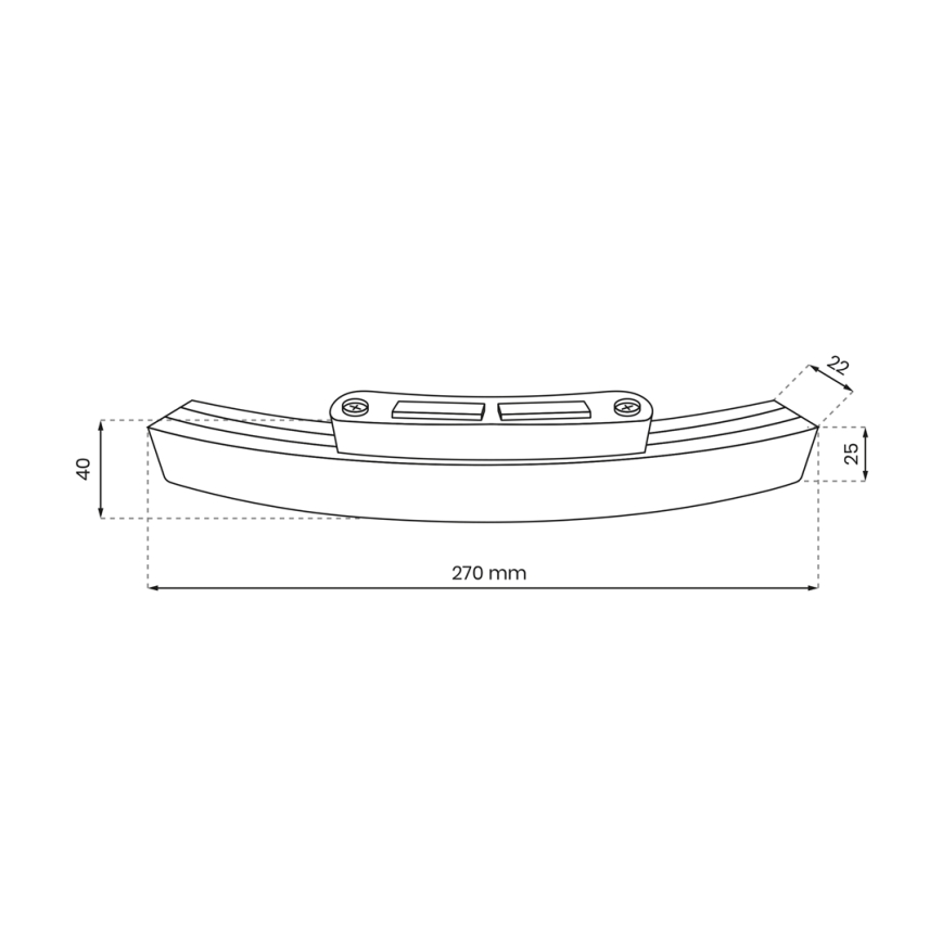 LED Izvor MAGNETIC TRACK 100W/48V za pr. 90 cm crna