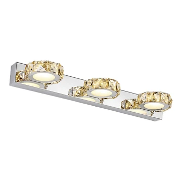 LED Kristalna zidna svjetiljka CHAMPAGNE 3xLED/3W/230V