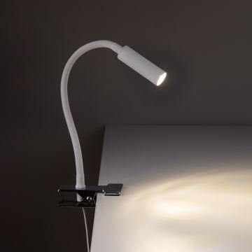 LED Lampa s kvačicom LAGOS 1xG9/3W/230V 4000K bijela