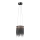 LED Luster na sajli CASCATA BLACK LED/18W/230V